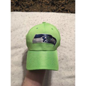 New Era 39Thirty Men Women Cap NFL Seattle Seahawks Rush 2017 Green Size M/L